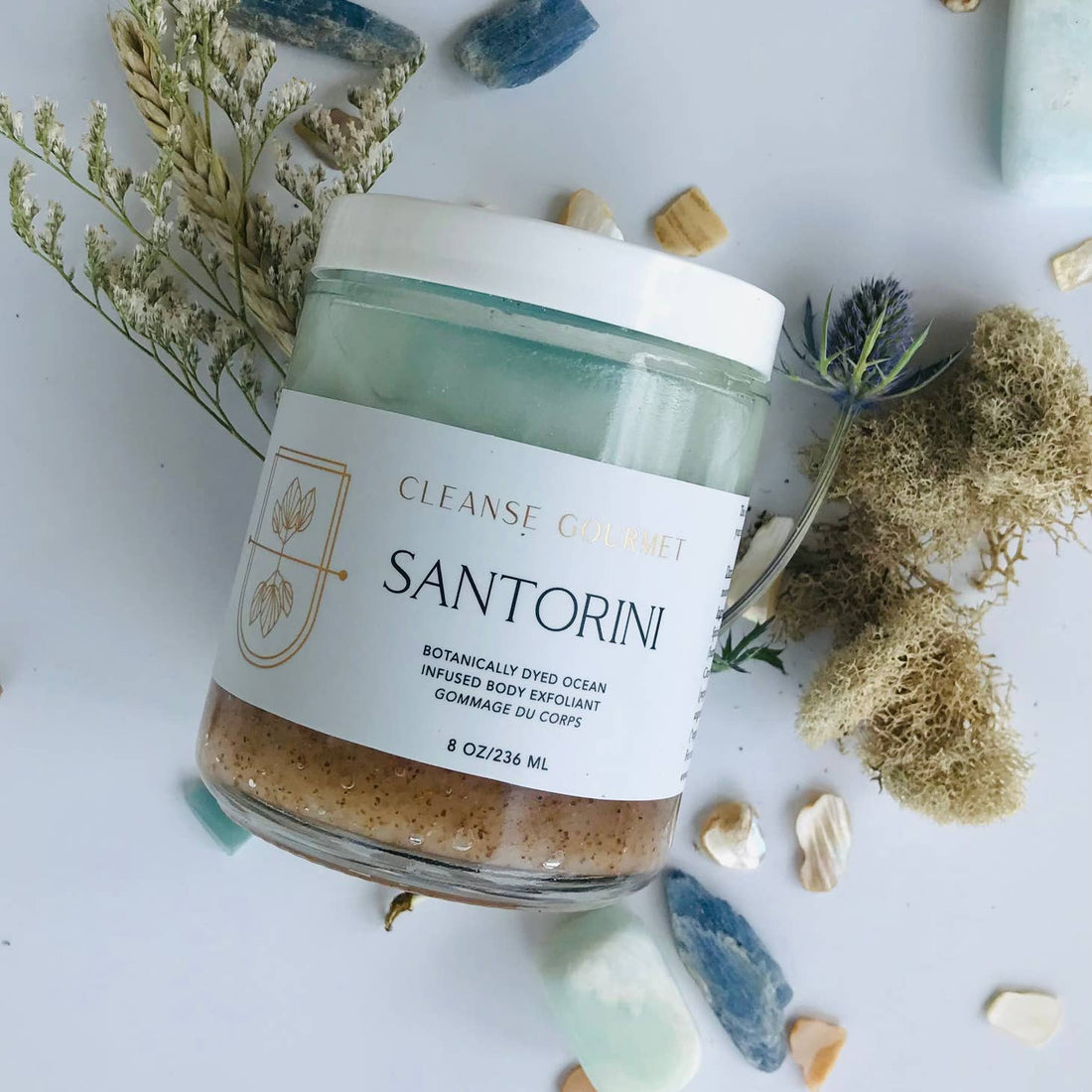 Santorini Botanically Dyed Ocean Infused Body Scrub